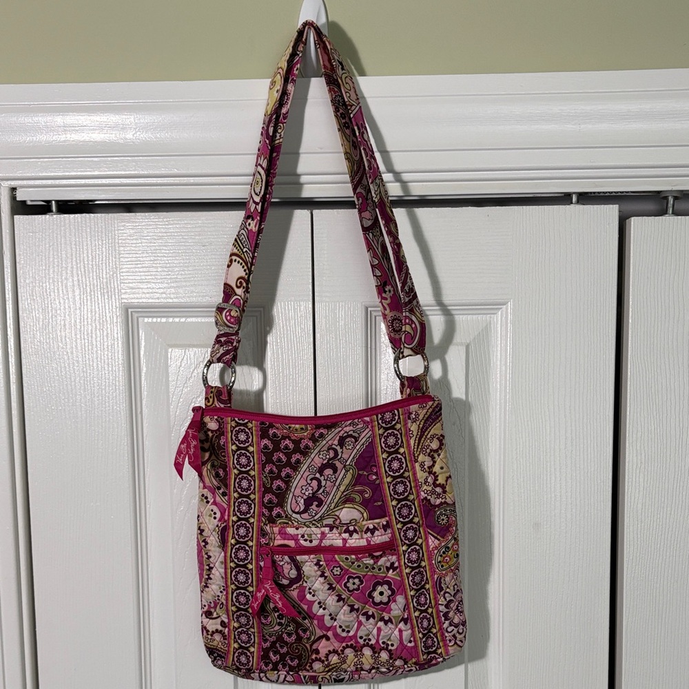 Vera Bradley Hipster Crossbody Bag Very Berry Paisley Preowned EUC